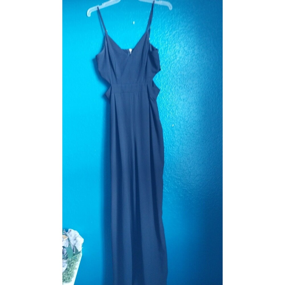 Black GB Gianni Bini Jumpsuit Womens Wide Leg Cutout V-Neck Sleeveless XS - Picture 8 of 9